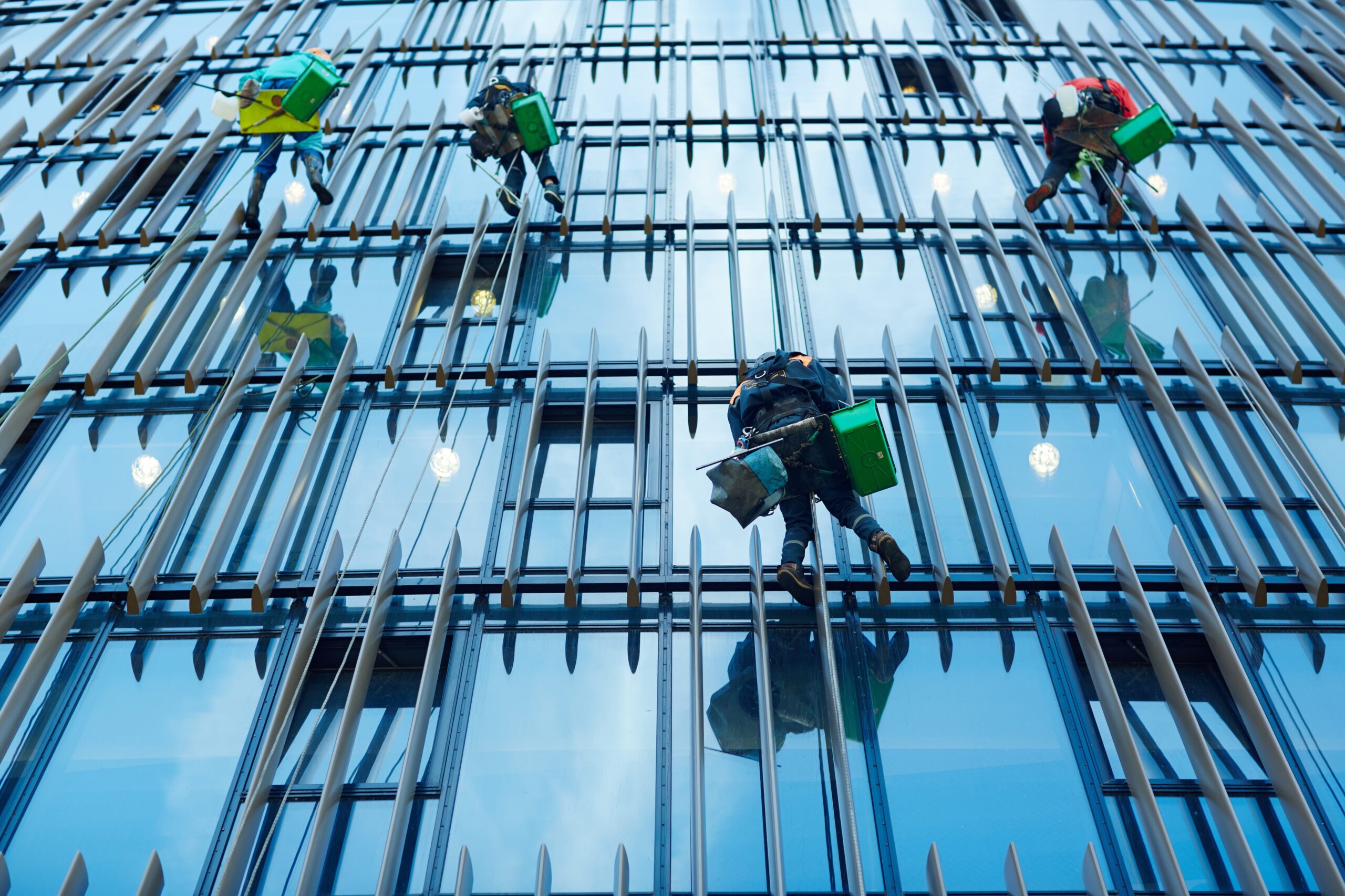 abseil cleaning